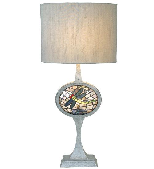 Meyda Lighting 31.5"H Cameo Dragonfly Lighted Base Table Lamp 12569 Chandelier Palace