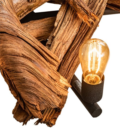 Meyda Lighting 35" Wide Driftwood 5 Light Chandelier 201247 Chandelier Palace