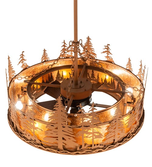 Meyda Lighting 45" Wide Tall Pines Chandel-Air 213837 Chandelier Palace