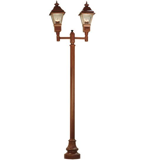 Meyda Lighting 46" Long Carefree 2 Lantern Outdoor Street Lamp 136361 Chandelier Palace