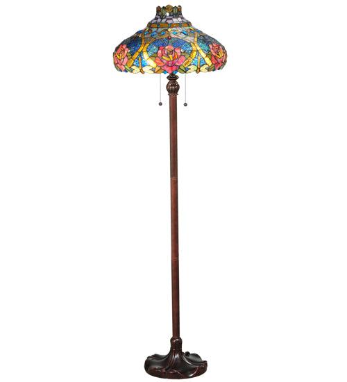 Meyda Lighting 60"H Dragonfly Rose Floor Lamp 138109 Chandelier Palace