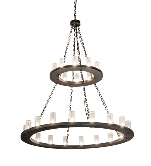 Meyda Lighting 60" Wide Loxley 28 Light Two Tier Chandelier 202739 Chandelier Palace