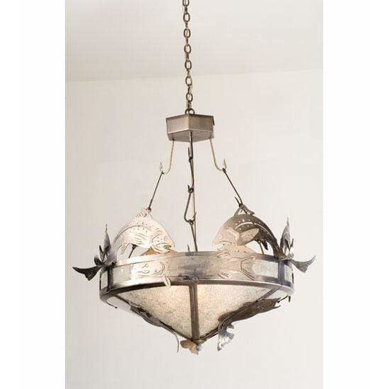 Meyda Lighting Ceiling Fixture, Inverted Pendants Default Catch Of The Day Trout & Pike Ceiling Fixture By Meyda Lighting 21013