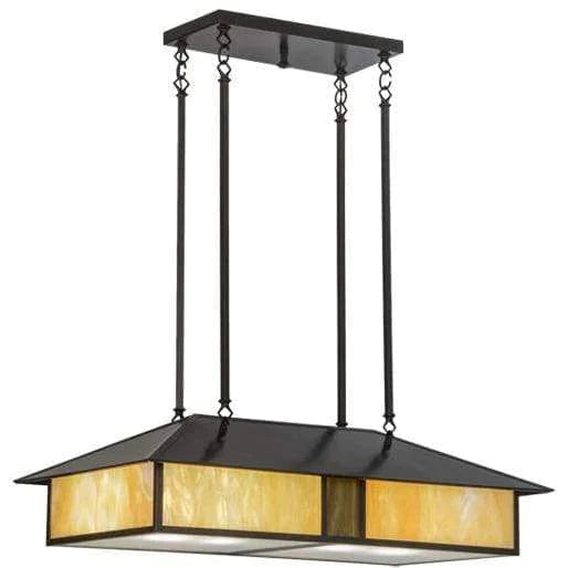 Meyda Lighting Double Bar Mission Ceiling Fixture 152601 Chandelier Palace