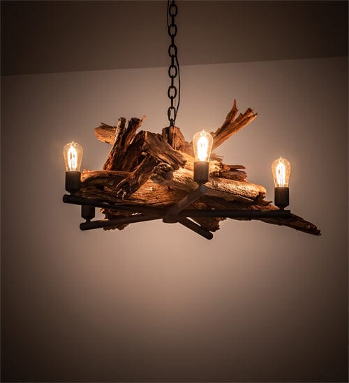 Meyda Lighting Driftwood Ceiling Fixture 201247 Chandelier Palace
