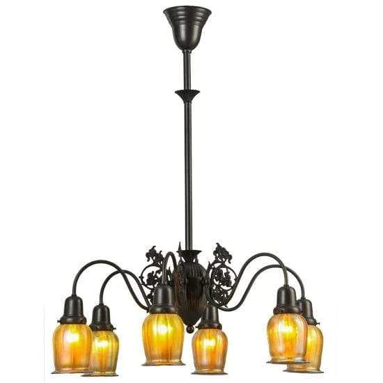 Meyda Lighting Favrile Early Electric Ceiling Fixture 150068 Chandelier Palace