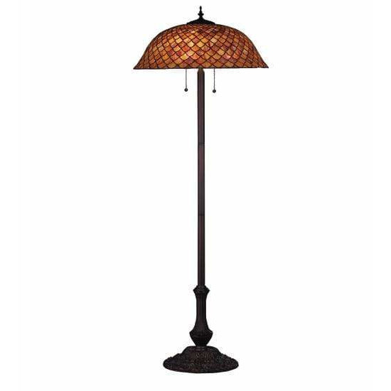 Meyda Lighting Floor Lamps, Traditional Default Fishscale Floor Lamps By Meyda Lighting 81064