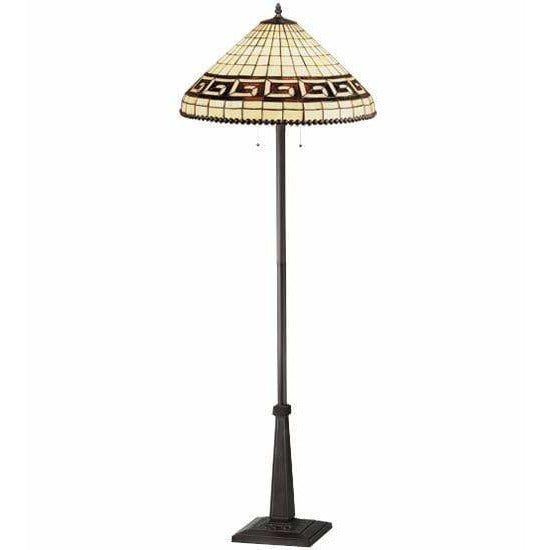 Meyda Lighting Floor Lamps, Traditional Default Greek Key Floor Lamps By Meyda Lighting 29503