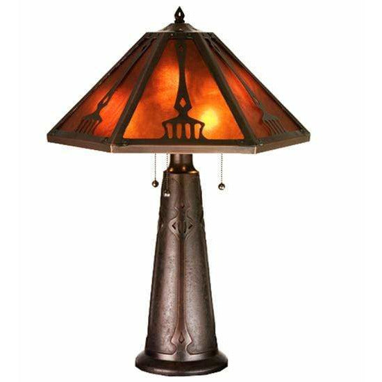 Meyda Lighting Table Lamps, Lamps Default Grenway Amber Mica Table Lamps By Meyda Lighting 98516