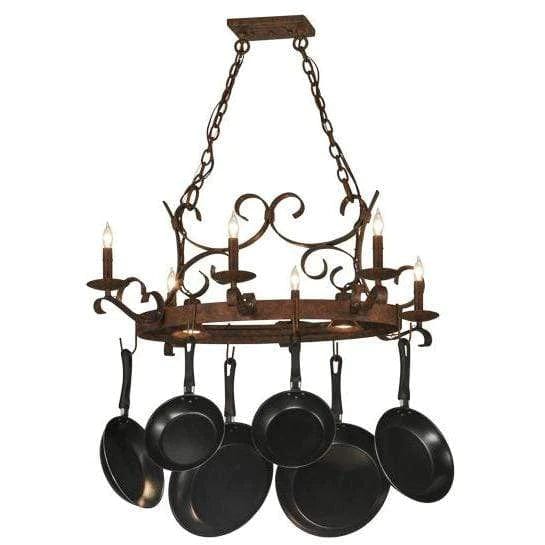Meyda Lighting Handforged Oval Ceiling Fixture 149135 Chandelier Palace