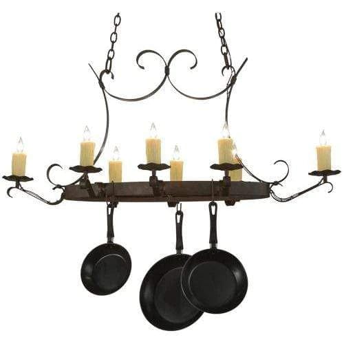 Meyda Lighting Handforged Oval Ceiling Fixture 151157 Chandelier Palace