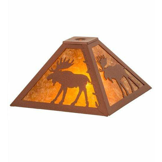 Meyda Lighting Shade Only, Old Forge Default Lone Moose Shade Only By Meyda Lighting 32513