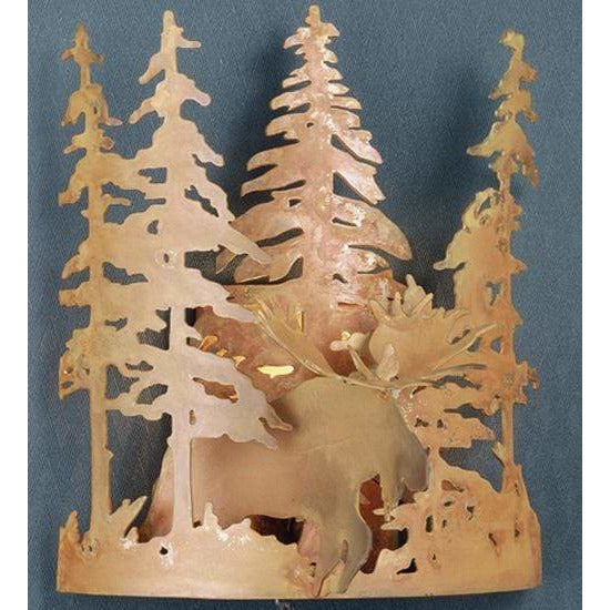 Meyda Lighting Wall Sconces, One Light Default Moose Through The Trees Wall Sconces By Meyda Lighting 31660