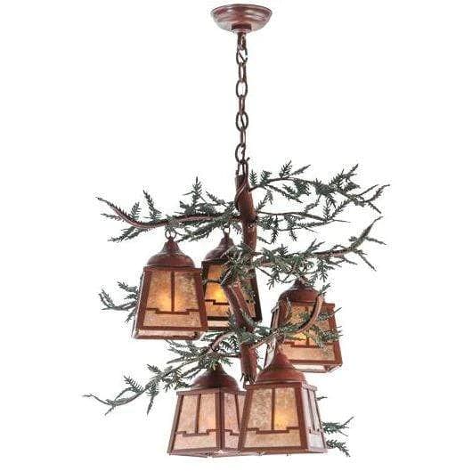 Meyda Lighting Pine Branch Valley View Ceiling Fixture 142072 Chandelier Palace