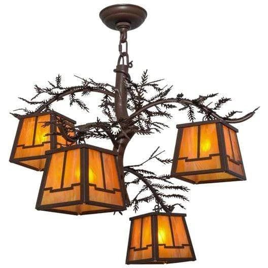 Meyda Lighting Pine Branch Valley View Ceiling Fixture 158068 Chandelier Palace