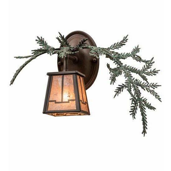 Meyda Lighting Wall Sconces, One Light Default Pine Branch Valley View Wall Sconces By Meyda Lighting 164591