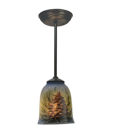 Meyda Lighting 5" Wide Pinecone Hand Painted Mini Pendant 94906 | Chandelier Palace - Trusted Dealer