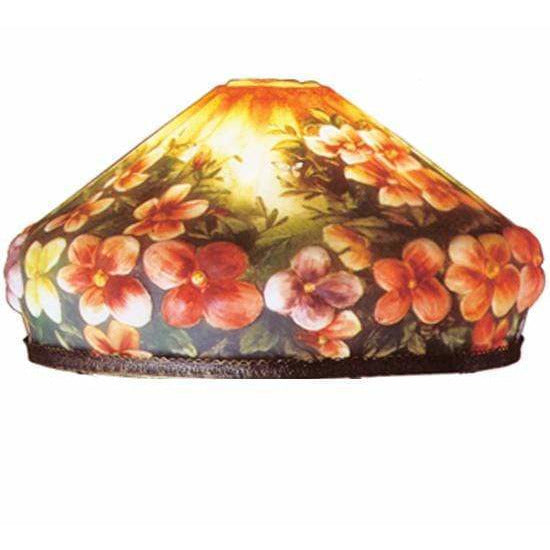 Meyda Lighting Shade Only, Puffy; Reverse Paint And Castle Collection Default Puffy Pansy Shade Only By Meyda Lighting 23704