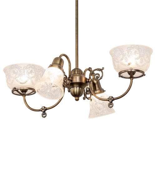 Meyda Lighting Revival Gas & Electric Ceiling Fixture 202105 Chandelier Palace