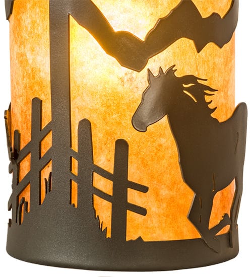 Meyda Lighting 6" Wide Running Horses Mini Pendant 201028 | Chandelier Palace - Trusted Dealer