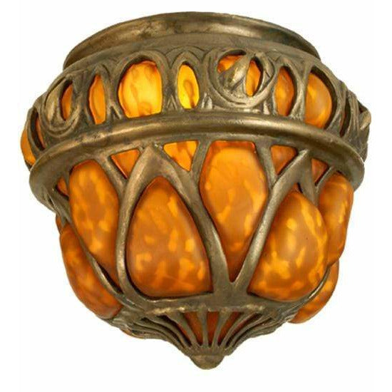 Meyda Lighting Shade Only, Puffy; Reverse Paint And Castle Collection Default Shade Only By Meyda Lighting 22071