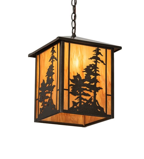 Meyda Lighting 11.5" Square Tall Pines Pendant 204739 | Chandelier Palace - Trusted Dealer