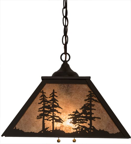Meyda Lighting 16"Sq Tall Pines Pendant 21017 | Chandelier Palace - Trusted Dealer