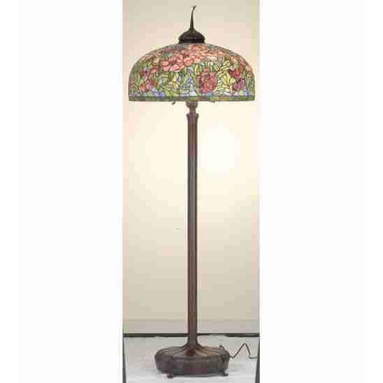 Meyda Lighting Floor Lamps, Default Tiffany Oriental Poppy Floor Lamps By Meyda Lighting 66516
