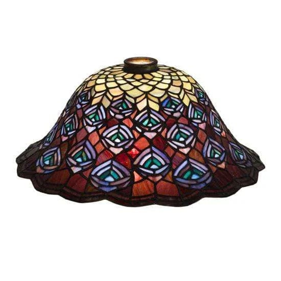 Meyda Lighting Tiffany Peacock Feather Shade Only 14475 Chandelier Palace