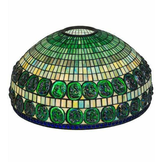 Meyda Lighting Shade Only, Copperfoil Default Turtleback Double Belted Shade Only By Meyda Lighting 30499