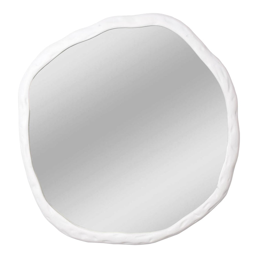 Moe's Home Collection Foundry Mirror Large White FI-1098-18 Chandelier Palace