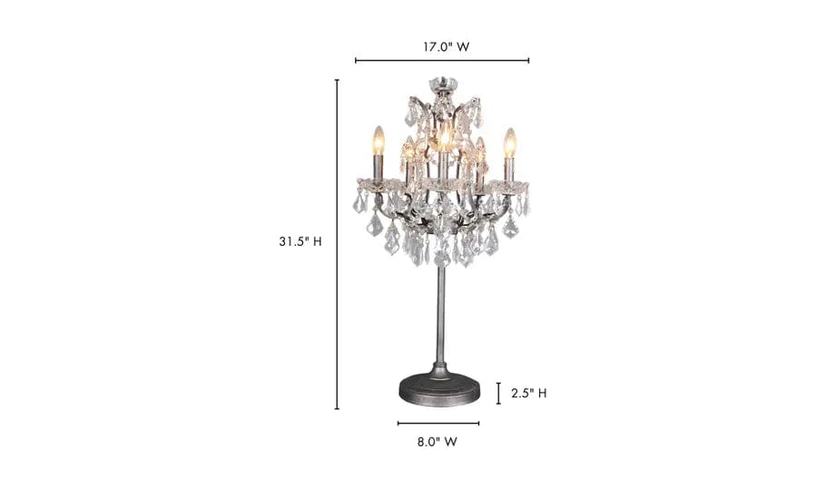Moe's Home Collection Luisa Table Lamp RM-1016-17 | Chandelier Palace - Trusted Dealer