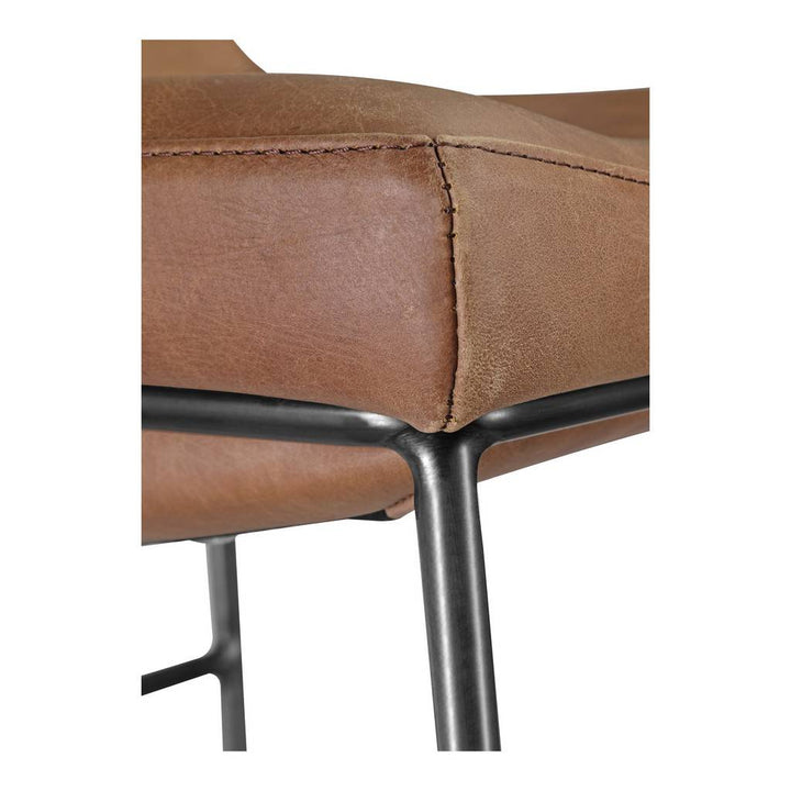Moe's Home Collection Starlet Barstool Open Road Brown Leather-M2 PK-1107-14 Chandelier Palace