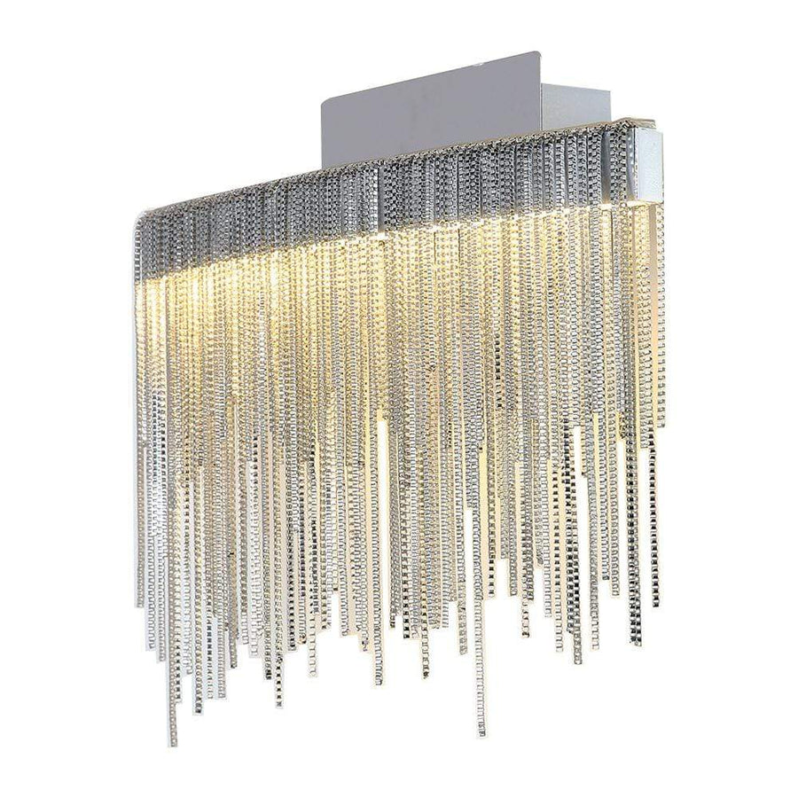 PLC Lighting Bathroom Lighting Polished Chrome / Integrated LED 1 Ceiling pendant light from the Davenport collection By PLC Lighting 91158