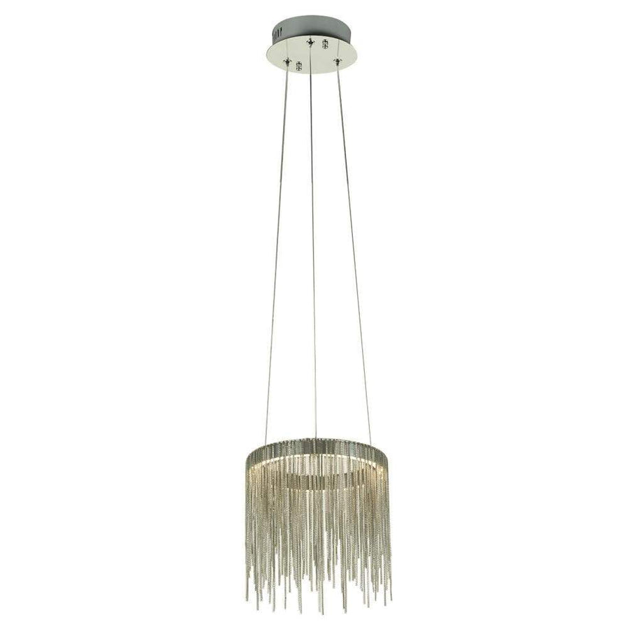 PLC Lighting Pendants Polished Chrome / Integrated LED 1 Hanging pendant from the Davenport collection By PLC Lighting 91152
