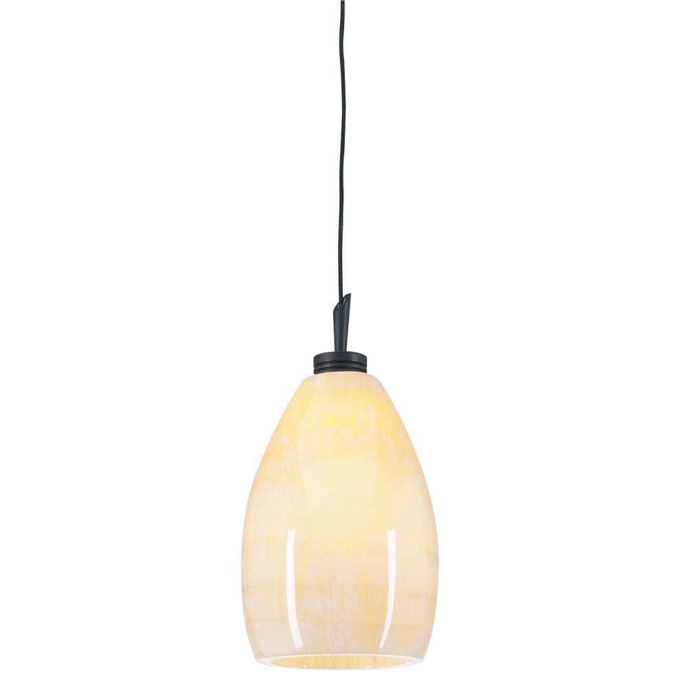 PLC Lighting Mini Pendants Oil Rubbed Bronze / Natural Onyx / GY6.35(included) 1 Light Mini Pendant Daisy Collection By PLC Lighting 286