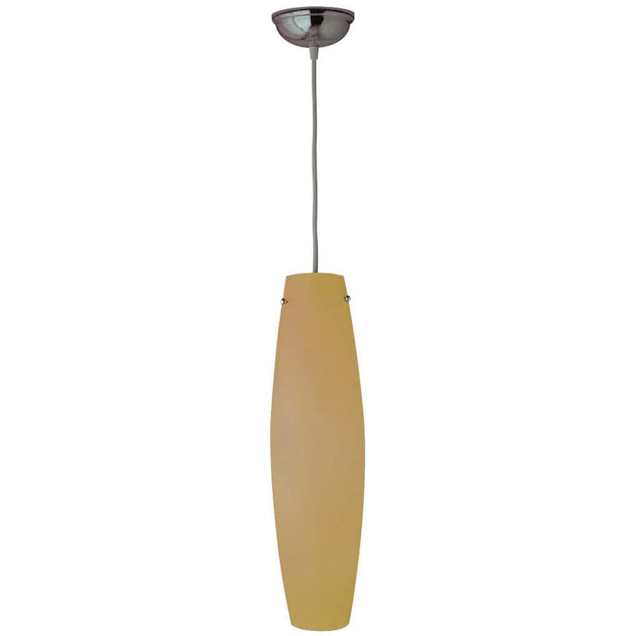 PLC Lighting Pendants White / Amber / A19 (not included) 1 Light Mini Pendant Volcano Collection By PLC Lighting 1502