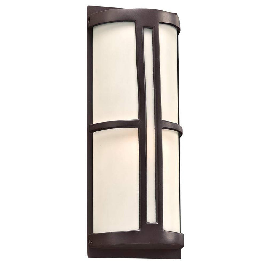 PLC Lighting outdoor lighting Oil Rubbed Bronze / Frost / A19 (not included) 1 Light Outdoor Fixture Rox Collection By PLC Lighting 31736