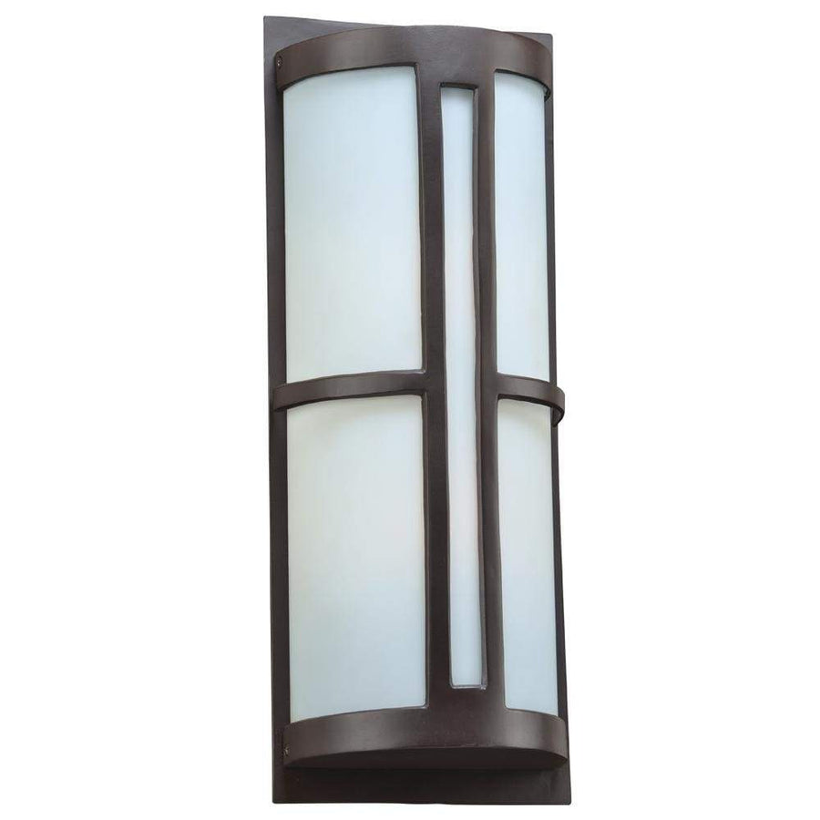 PLC Lighting outdoor lighting Oil Rubbed Bronze / Frost / A19 (not included) 1 Light Outdoor Fixture Rox Collection By PLC Lighting 31738