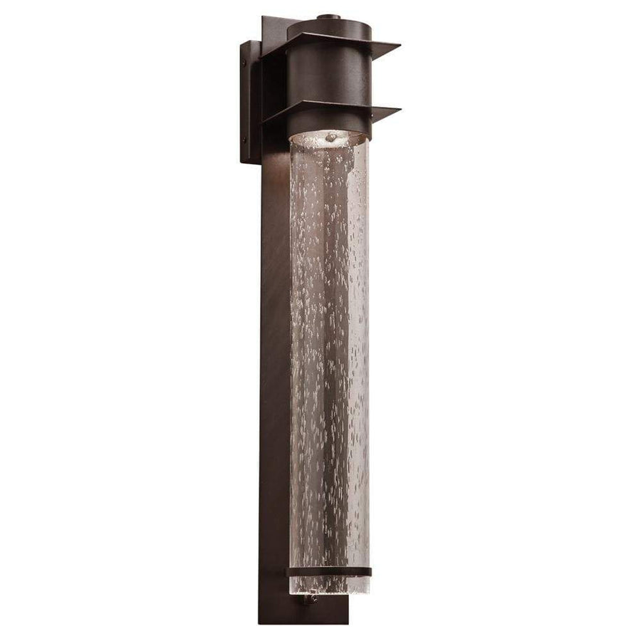 PLC Lighting outdoor lighting Oil Rubbed Bronze / Clear Seedy / GU10 (included) 1 Light Outdoor Fixture Takato Collection By PLC Lighting 32007