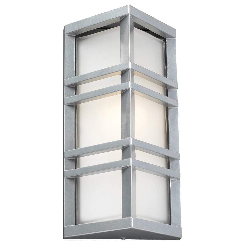 PLC Lighting outdoor lighting Silver / Frost / A19 (not included) 1 Light Outdoor Fixture Trevino Collection By PLC Lighting 8020
