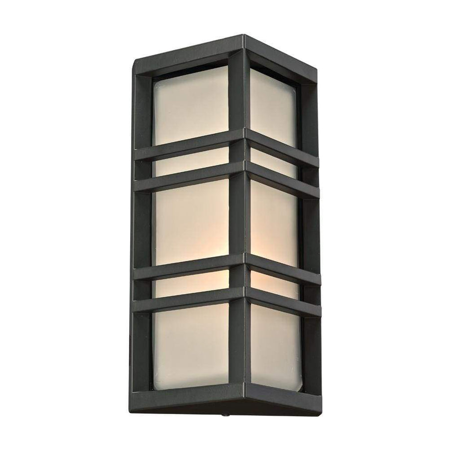 PLC Lighting outdoor lighting Bronze / Frost / A19 (not included) 1 Light Outdoor Fixture Trevino Collection By PLC Lighting 8020