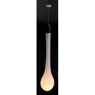 PLC Lighting Pendants Satin Nickel / Matte Opal / A19 (not included) 1 Light Pendant Tear Drop Collection By PLC Lighting 86636
