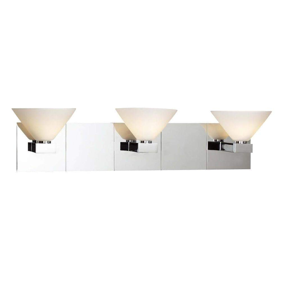 PLC Lighting Wall Sconces Polished Chrome / Matte Opal / G9 (included) 1 Light Sconce Matrix Collection By PLC Lighting 543