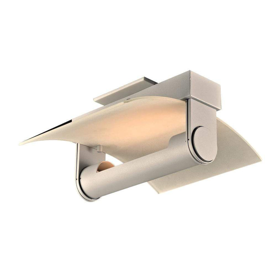 PLC Lighting Wall Sconces Silver / Frost / Integrated LED 1 Light Sconce Saila Collection By PLC Lighting 1384