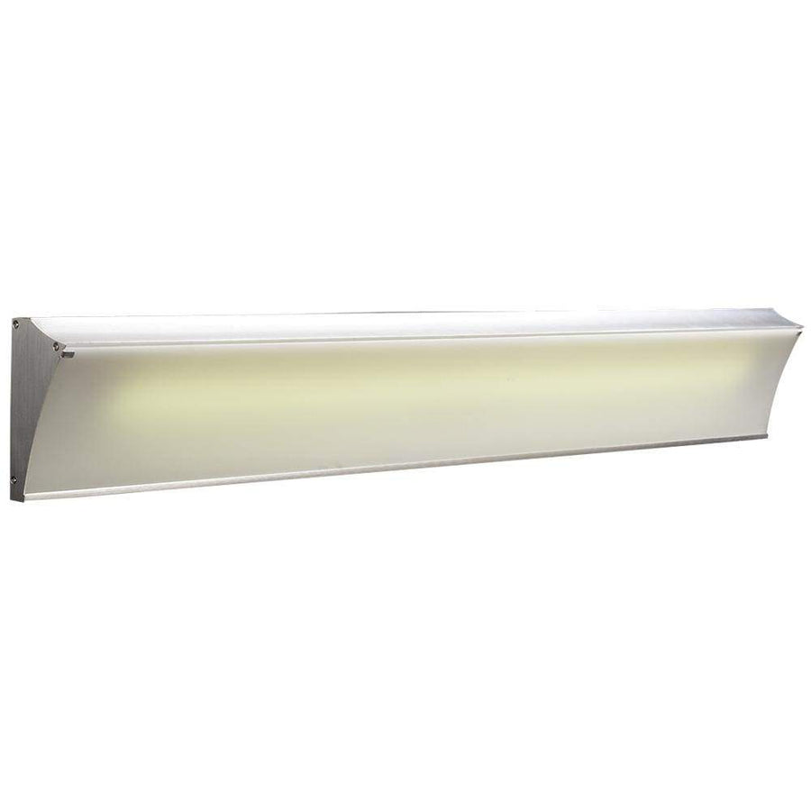 PLC Lighting Bathroom Lighting Aluminum / Frost / T5HO (3500K included) 1 Light Vanity Naxos Collection By PLC Lighting 3357