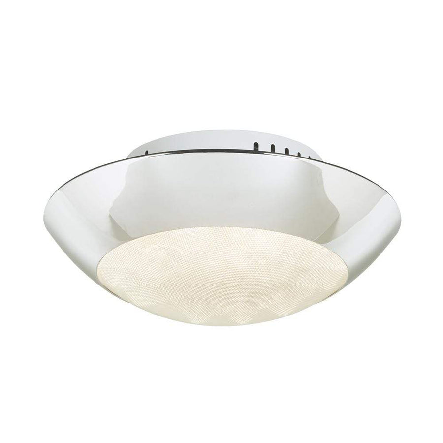 PLC Lighting Flush Mounts Polished Chrome / Integrated LED 1 One light ceiling light from the Rolland collection By PLC Lighting 91102