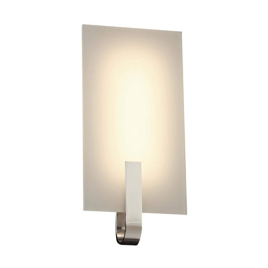 PLC Lighting Wall Sconces Polished Chrome / Frost / Integrated LED 1 One light wall sconce from the Kent collection By PLC Lighting 7510