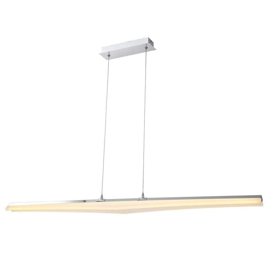 PLC Lighting Pendants Polished Chrome / Integrated LED 1 Pendant from the Linux collection By PLC Lighting 88811