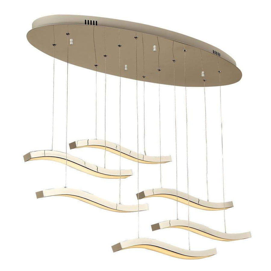 PLC Lighting Pendants Polished Brass / Integrated LED 1 Pendant light from the Sioux collection By PLC Lighting 14850